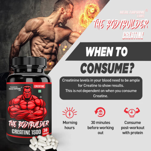HEALTHPRIME LABS The Bodybuilder Micronised Creatine Monohydrate